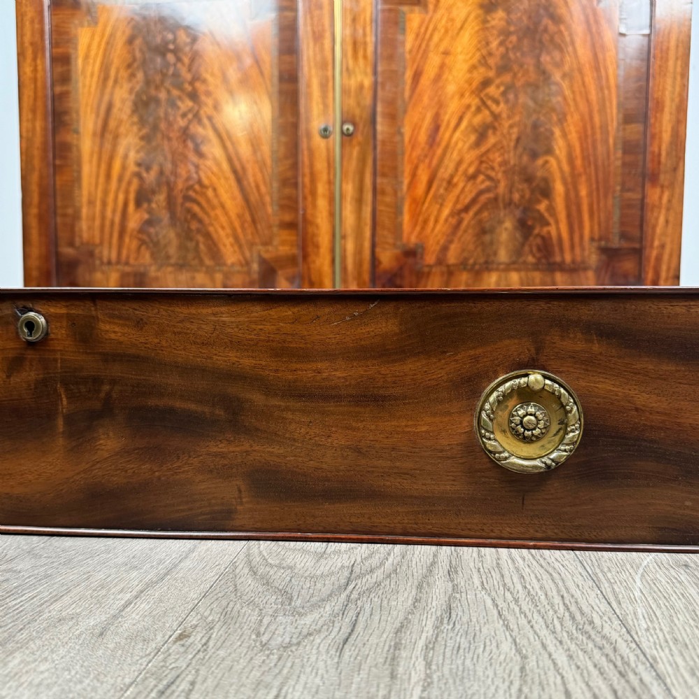 Antique 19th Century Bookcase On Cupboard In Mahogany 
 View XII