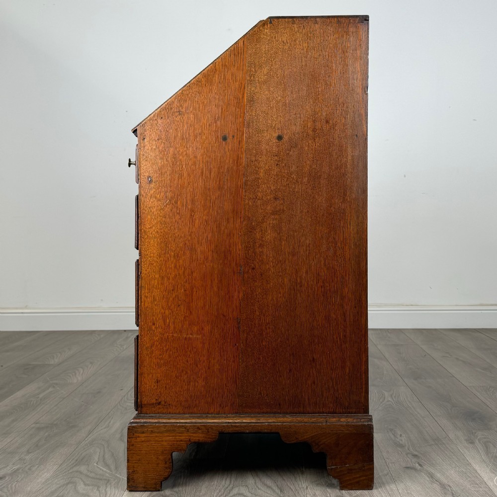 Antique 18th Century Fine Quality Bureau In Golden Oak 
 View IV