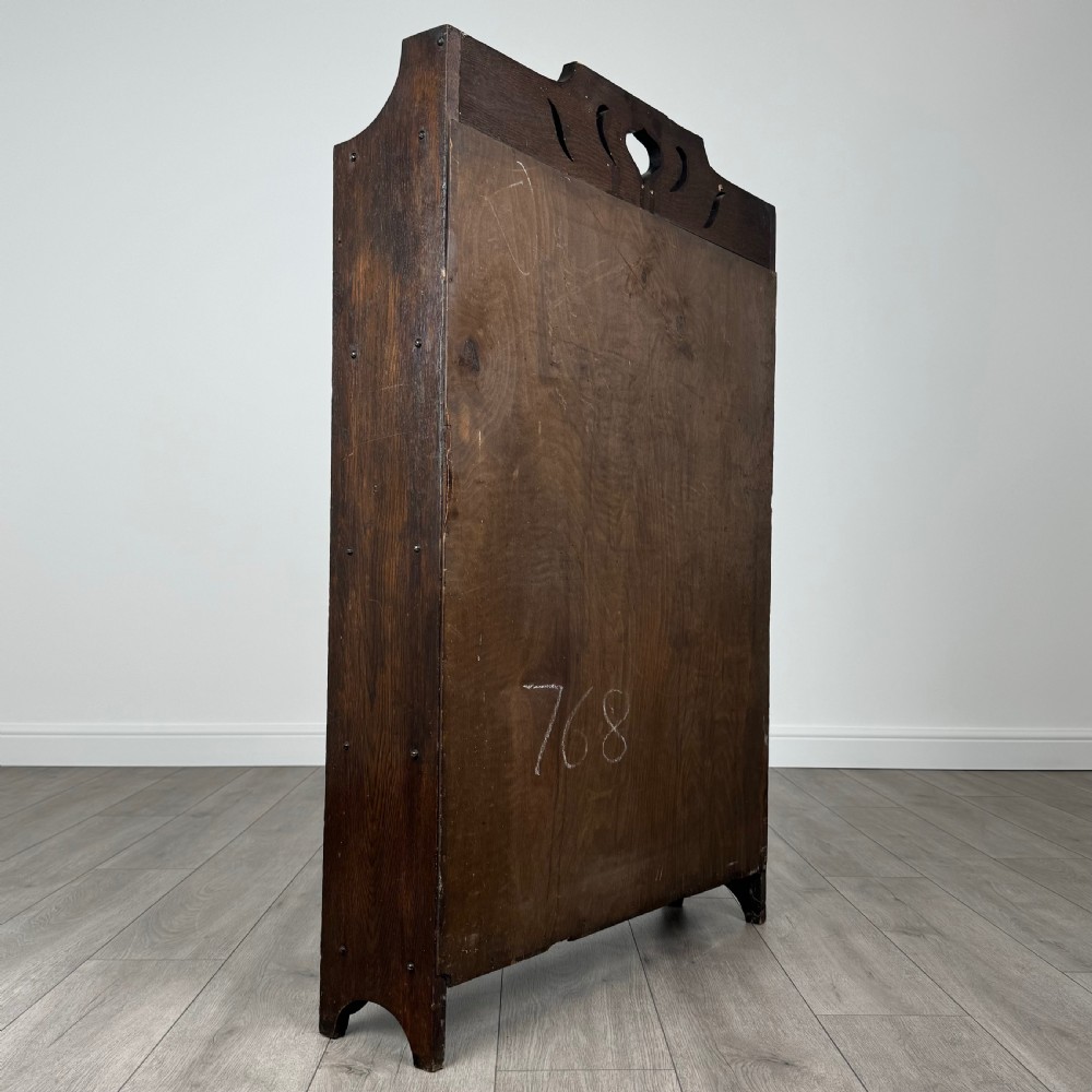  Antique 20th Century Small Arts And Crafts Bookcase In Oak  View IV