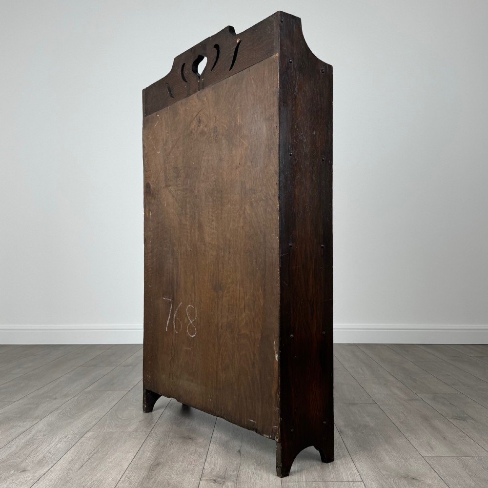  Antique 20th Century Small Arts And Crafts Bookcase In Oak  View VII