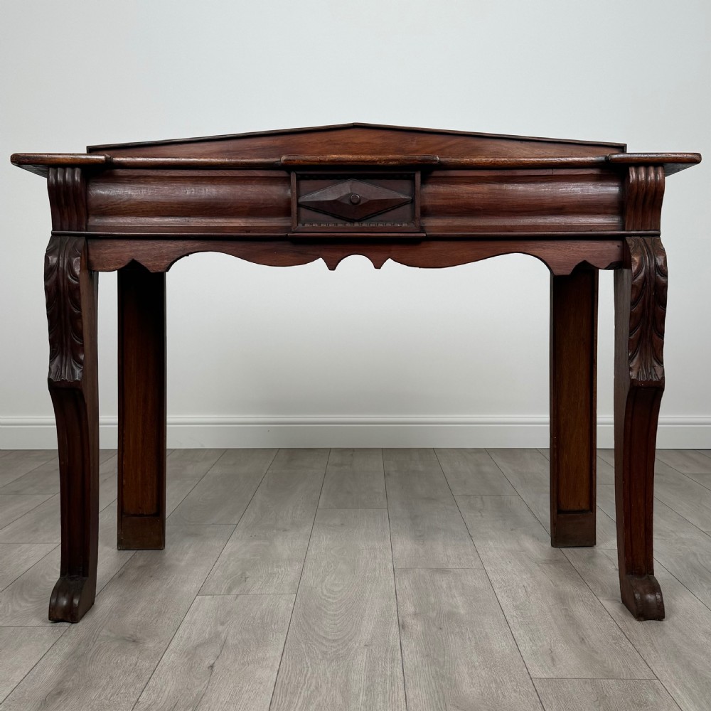  Antique 19th Century Console Table / Side Table In Mahogany
