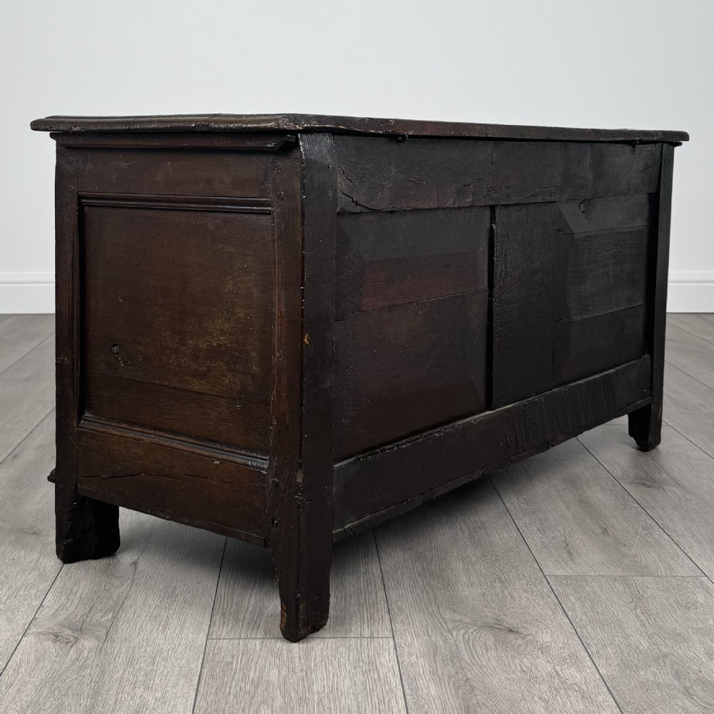 Antique 18th Century Fine Quality Coffer / Blanket Box In Oak
 View III