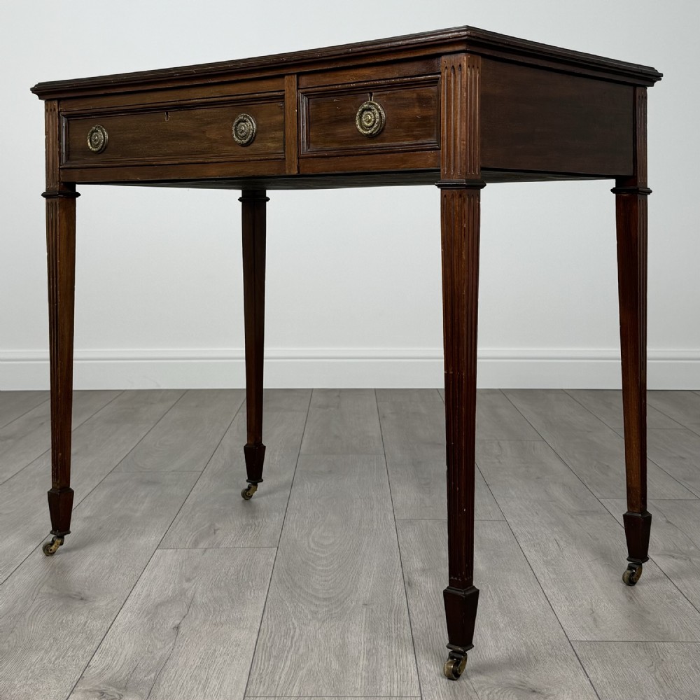 Antique 20th Century Writing Table In Mahogany  View II