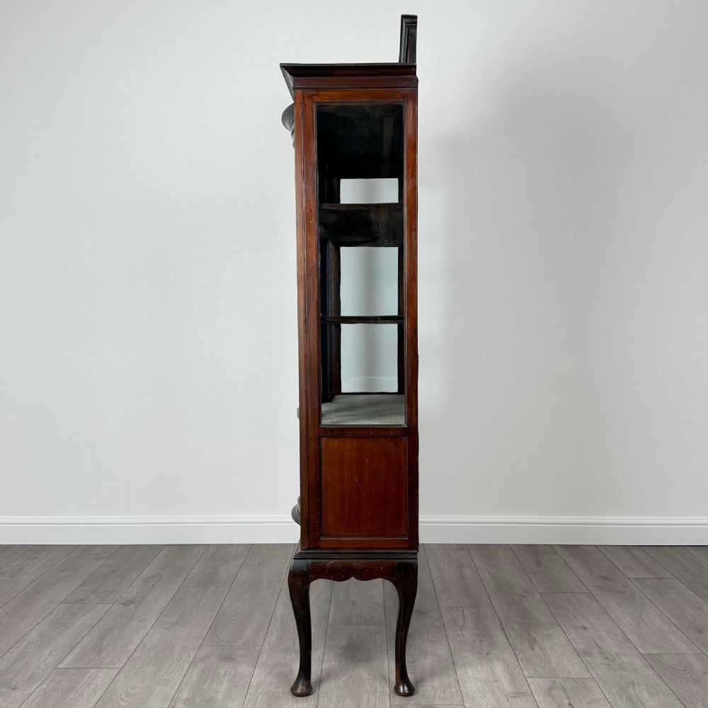 Antique 20th Century Glazed Display Cabinet In Mahogany 
 View IV