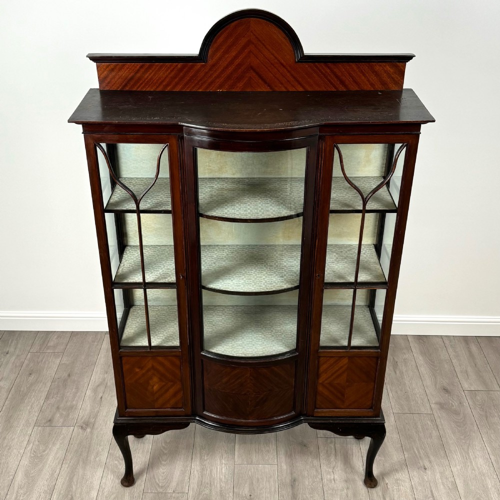Antique 20th Century Glazed Display Cabinet In Mahogany 
 View X