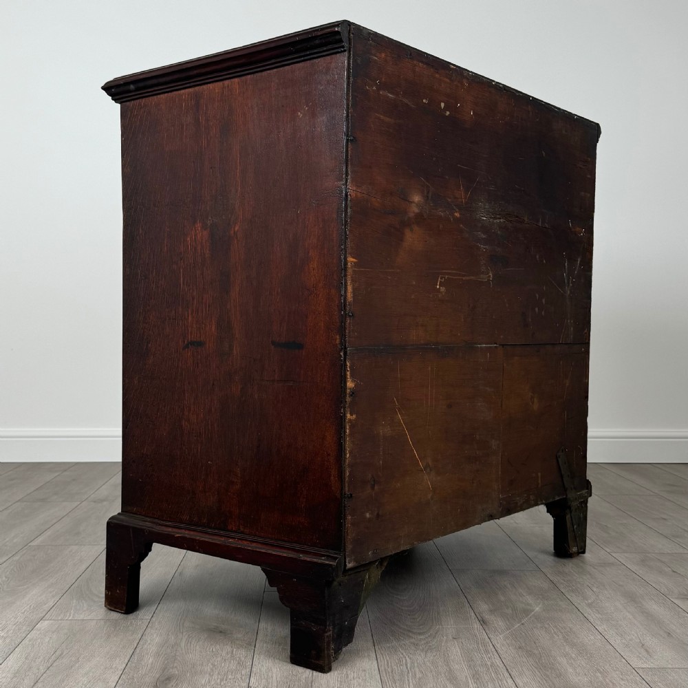  Antique 18th Century Good Quality Oak Chest Of Drawers  View IV