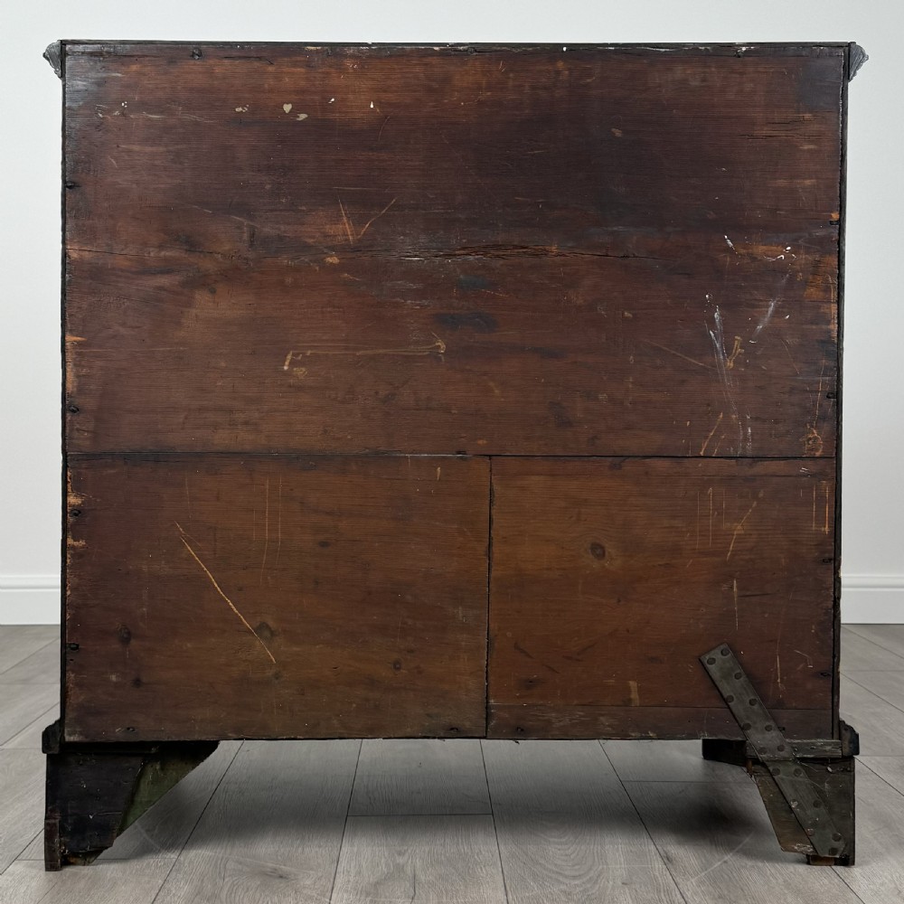  Antique 18th Century Good Quality Oak Chest Of Drawers  View V