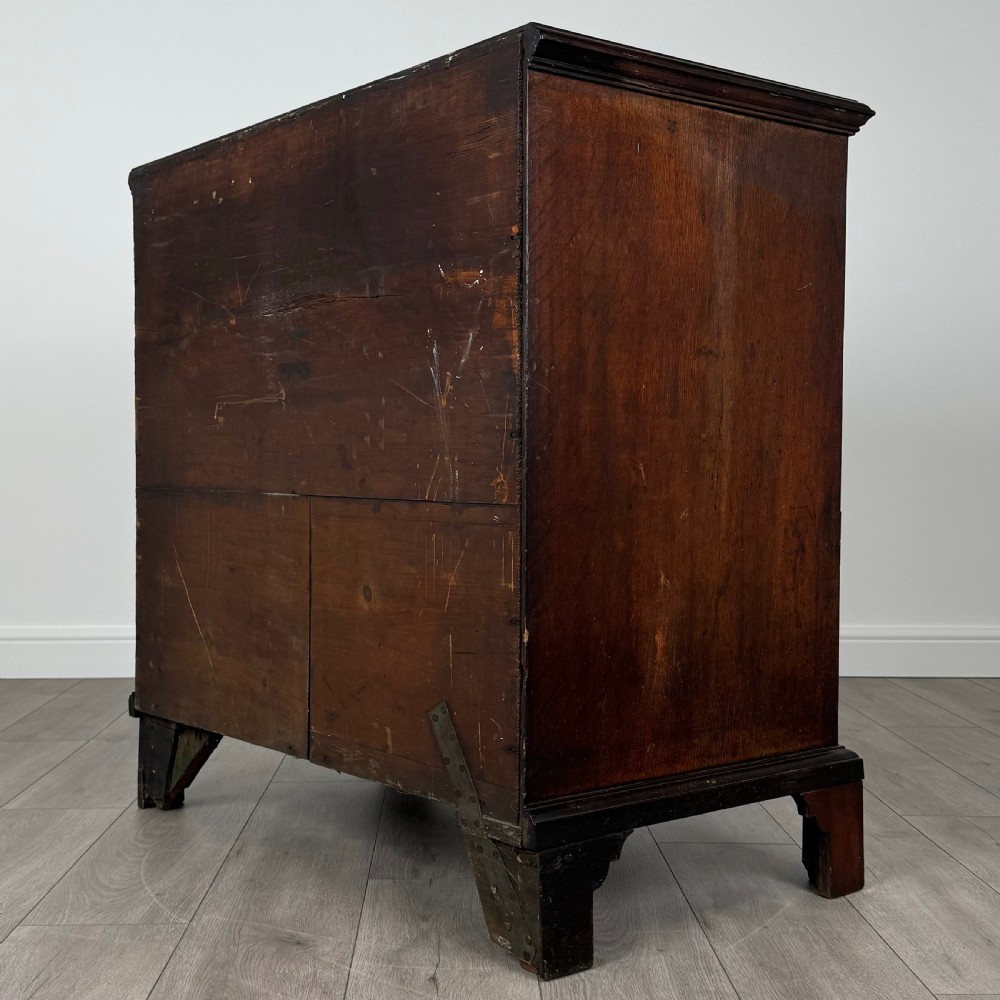  Antique 18th Century Good Quality Oak Chest Of Drawers  View VI
