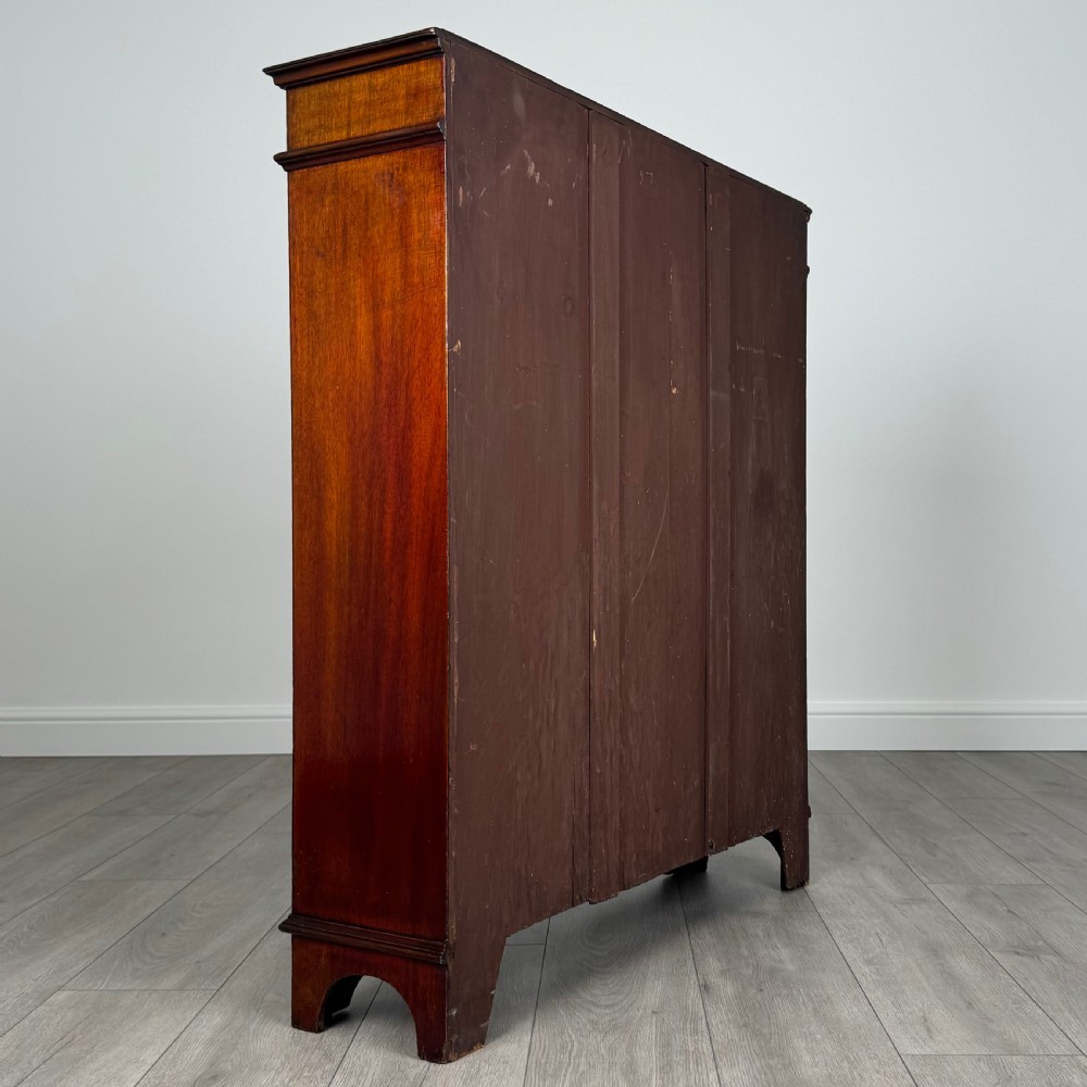 Antique 20th Century Small Open Bookcase In Mahogany  View V