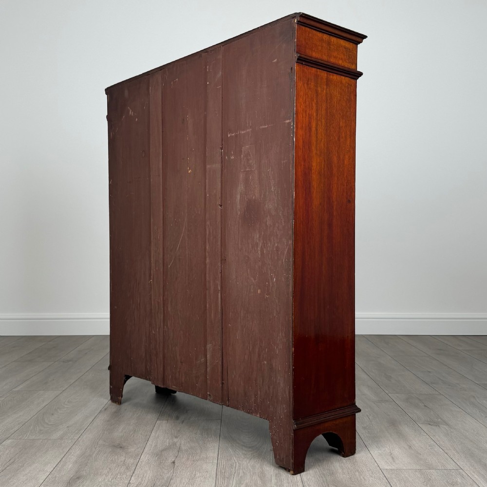 Antique 20th Century Small Open Bookcase In Mahogany  View VI