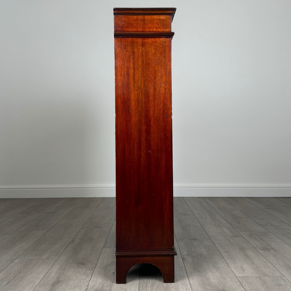Antique 20th Century Small Open Bookcase In Mahogany  View VII