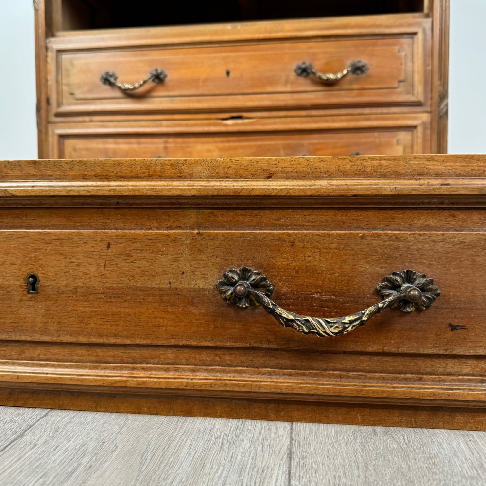 Antique 19th Century French Chest Of Drawers In Walnut  View XI