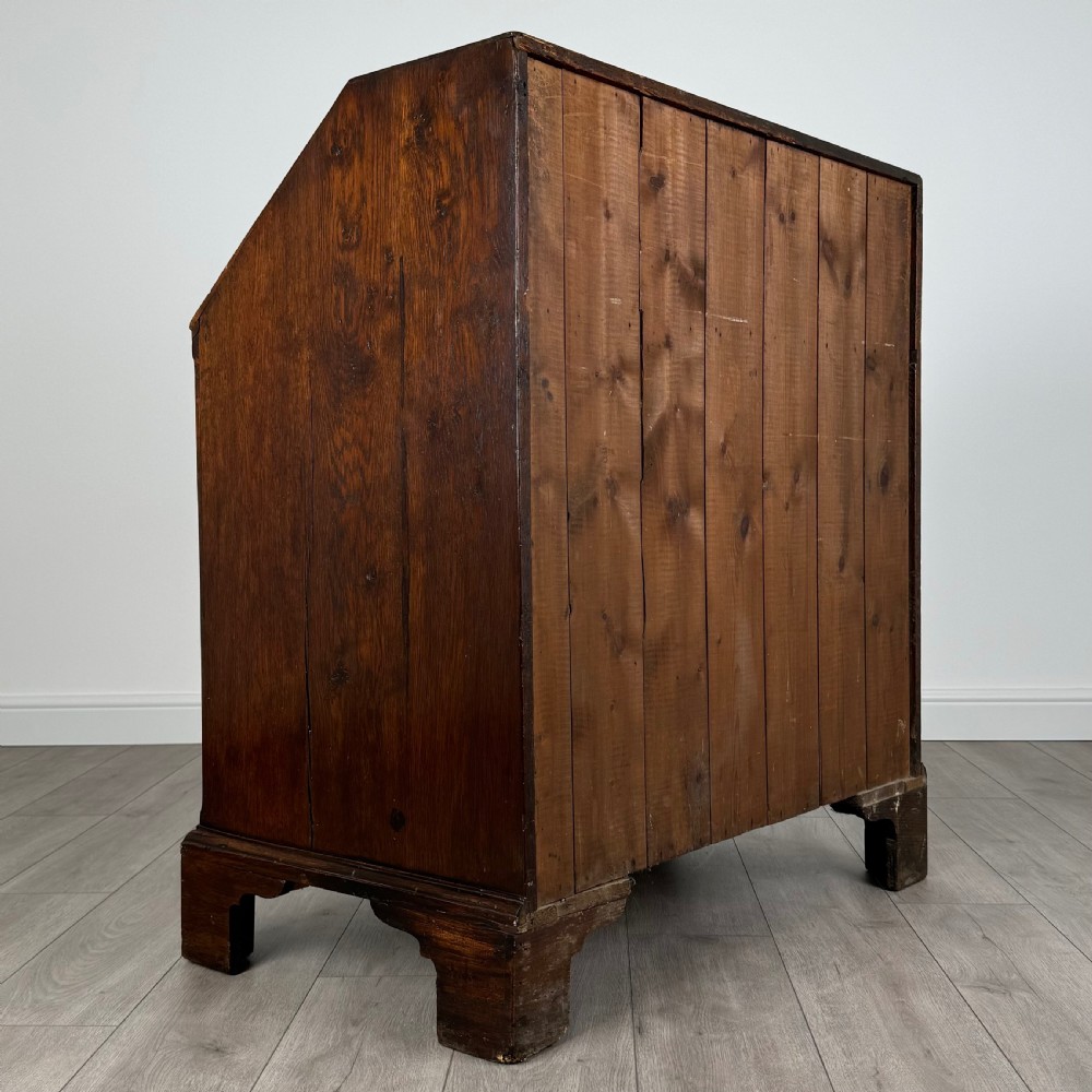 Antique 18th Century Great Quality Bureau In Oak  View V