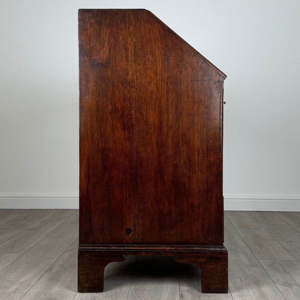 Antique 18th Century Great Quality Bureau In Oak  View VII