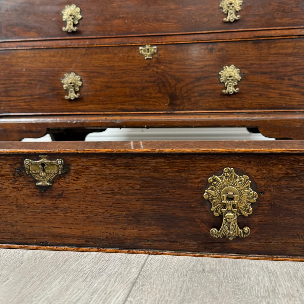 Antique 18th Century Great Quality Bureau In Oak  View XIII