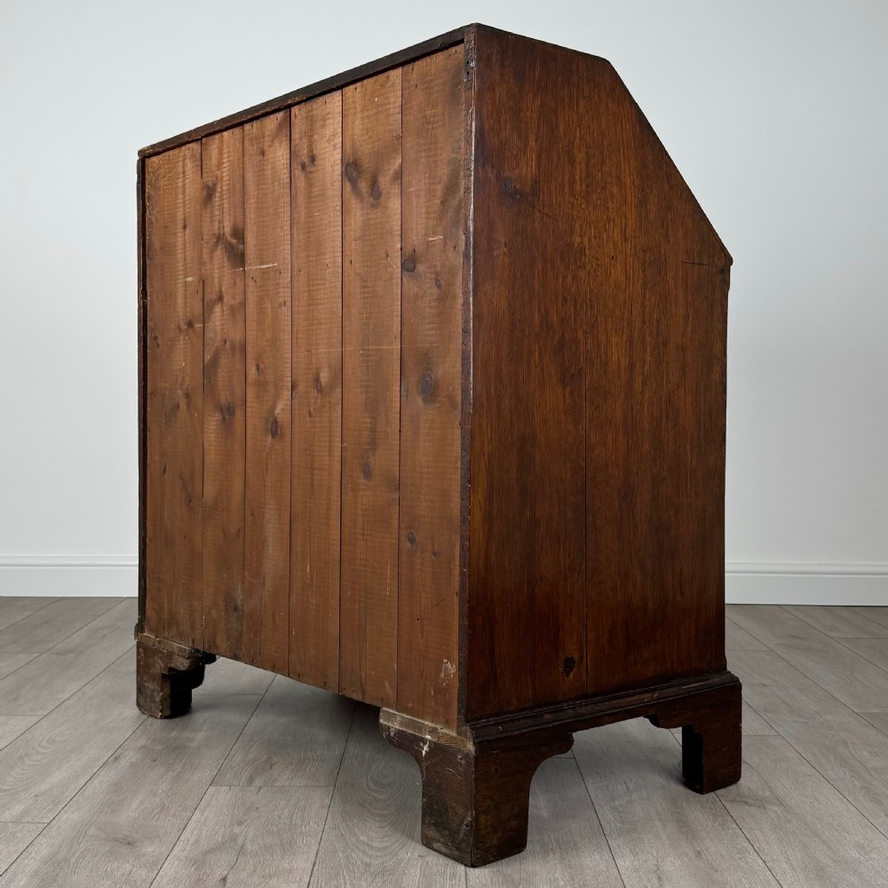 Antique 18th Century Great Quality Bureau In Oak  View XIV