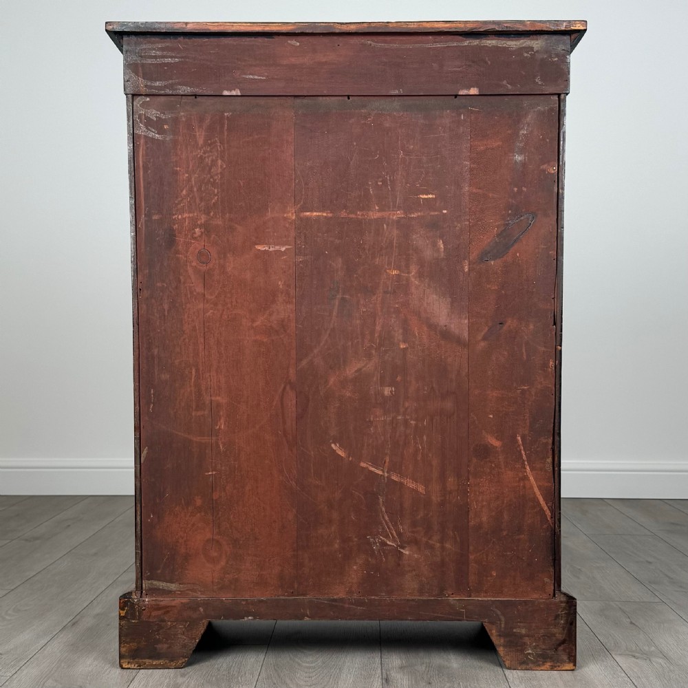 Antique 19th Century Small Inlaid Open Bookcase In Walnut  View V