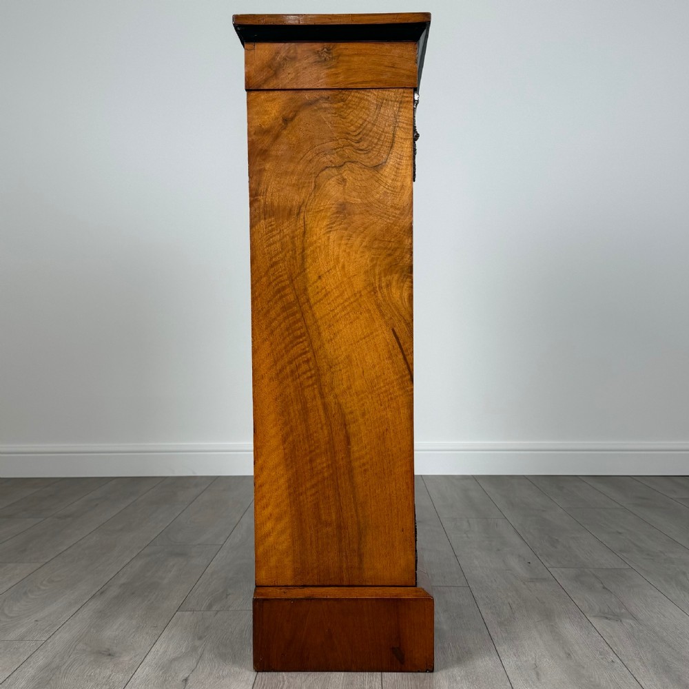 Antique 19th Century Small Inlaid Open Bookcase In Walnut  View VII