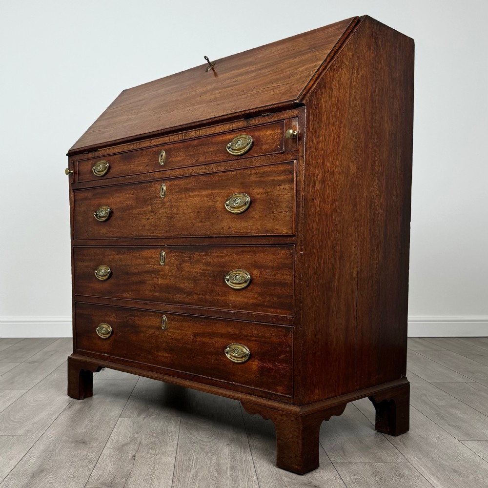 Antique 18th Century Bureau Of Good Quality In Mahogany  View II