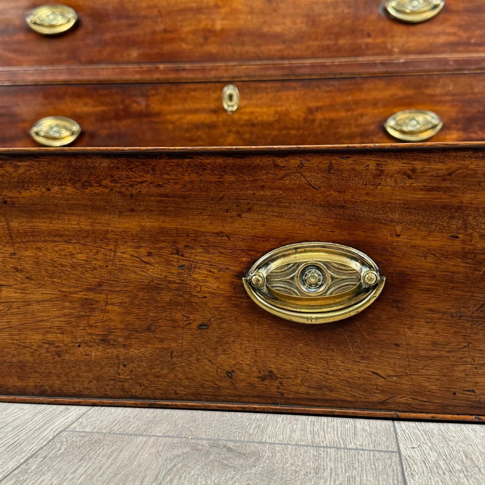 Antique 18th Century Bureau Of Good Quality In Mahogany  View XII