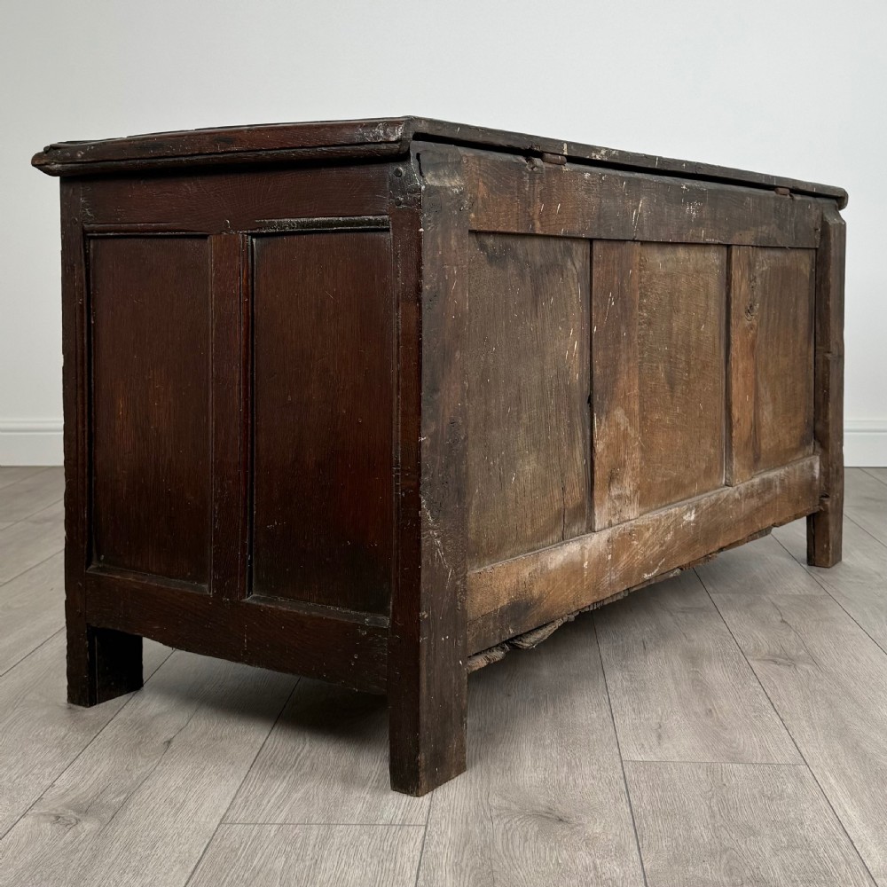  Antique 18th Century Good Quality Coffer In Oak 
 View IV