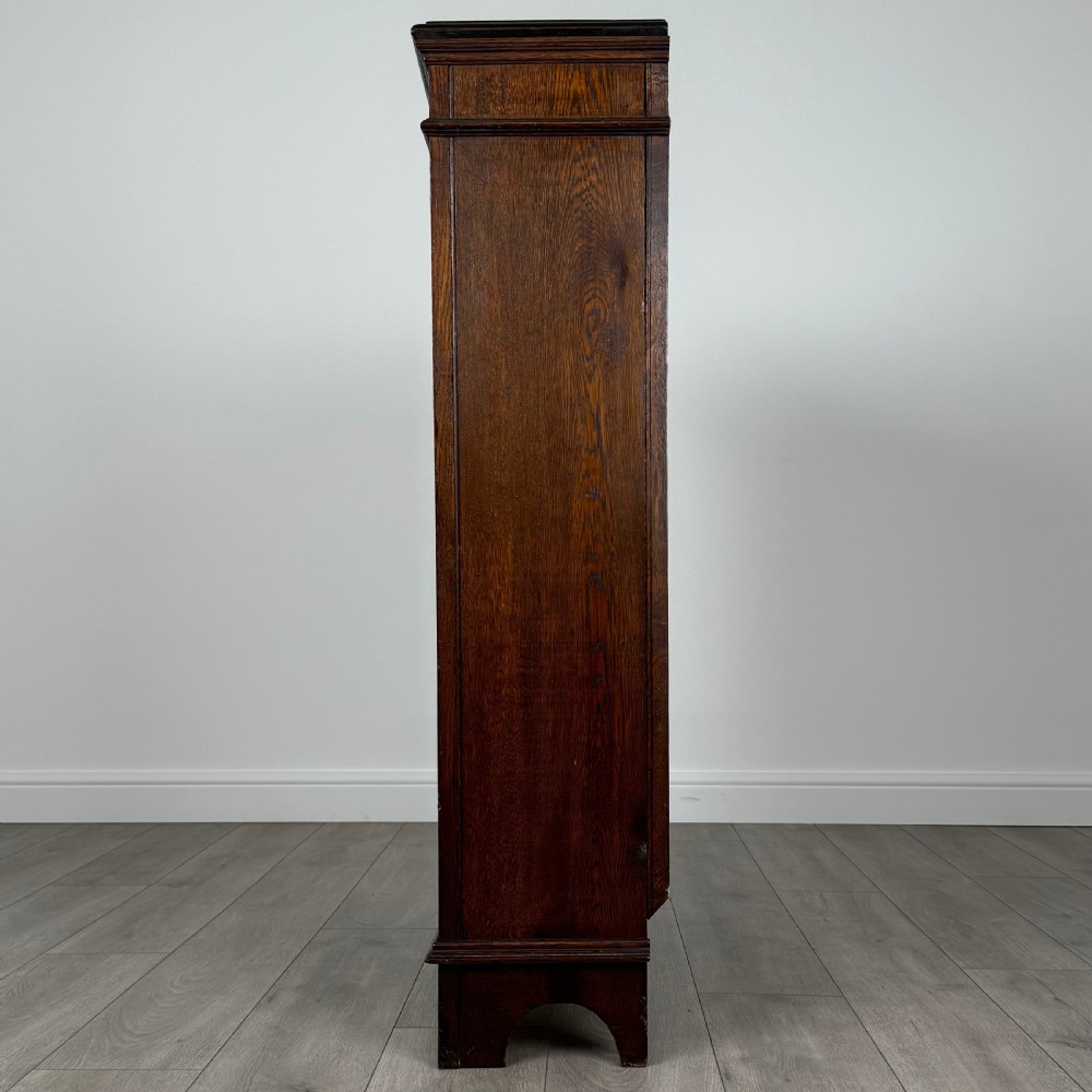 Antique 19th Century Heavily Carved Open Bookcase In Oak 
 View III