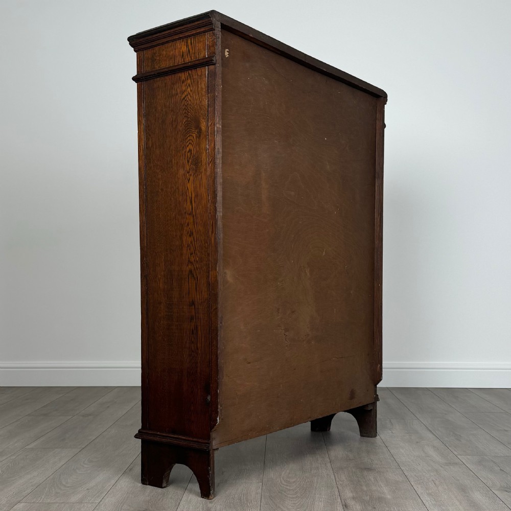 Antique 19th Century Heavily Carved Open Bookcase In Oak 
 View IV