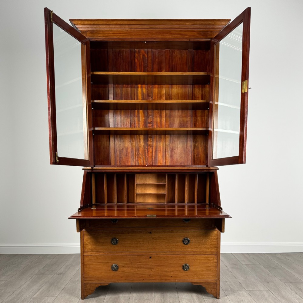 Antique 20th Century Bureau Bookcase In Mahogany 
 View II