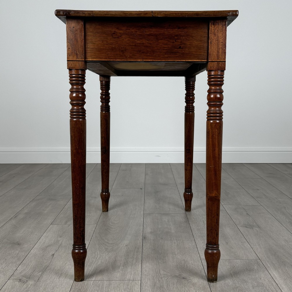 Antique 18th Century Fine Quality Writing Table In Mahogany  View IV