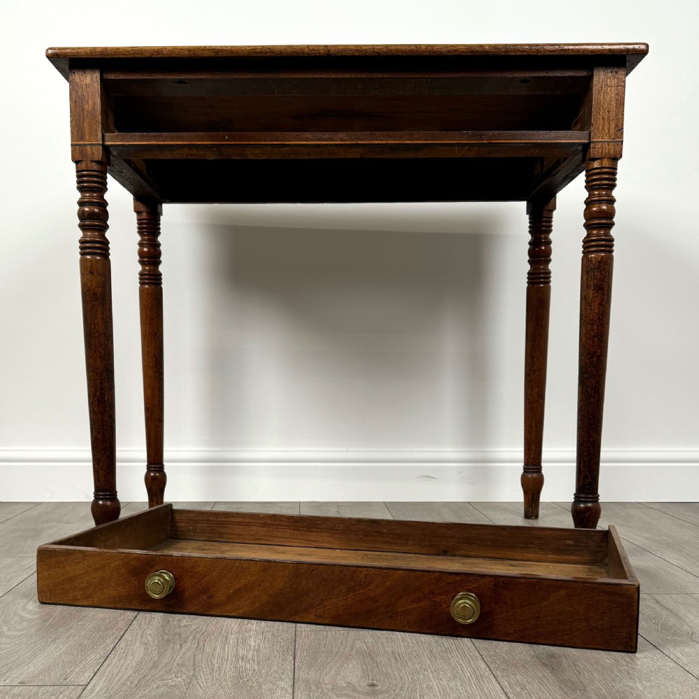 Antique 18th Century Fine Quality Writing Table In Mahogany  View X