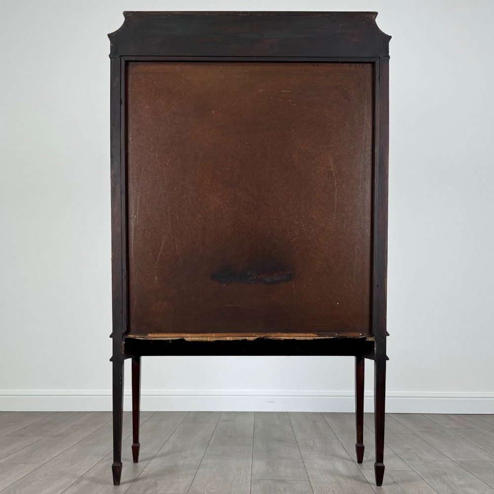  Antique 20th Century Inlaid Display Cabinet In Mahogany  View VI