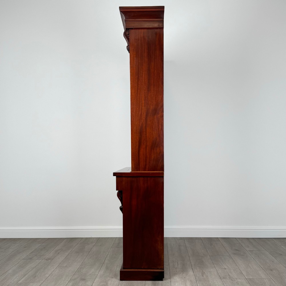 Antique 19th Century Good Quality Bookcase In Mahogany  View III