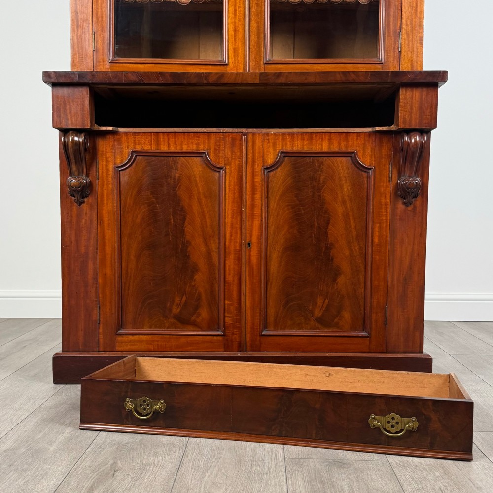 Antique 19th Century Good Quality Bookcase In Mahogany  View XI