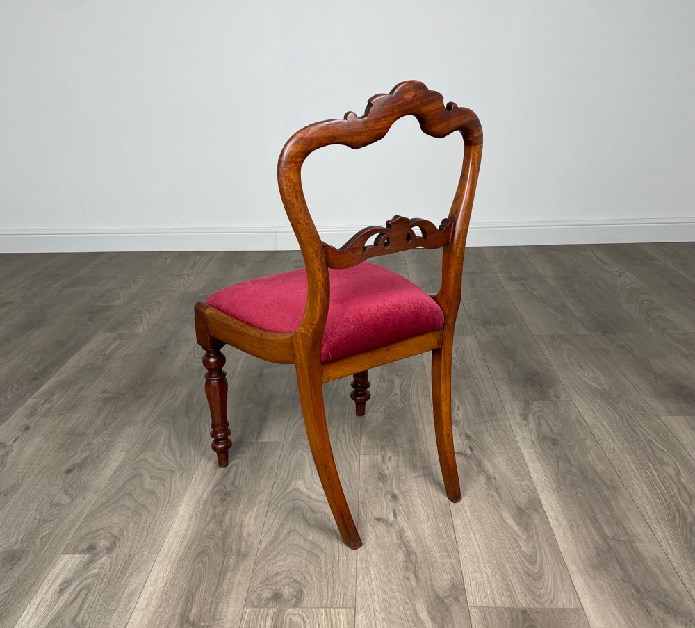 Antique 19th Century Bedroom Chair / Hall Chair In Mahogany View II