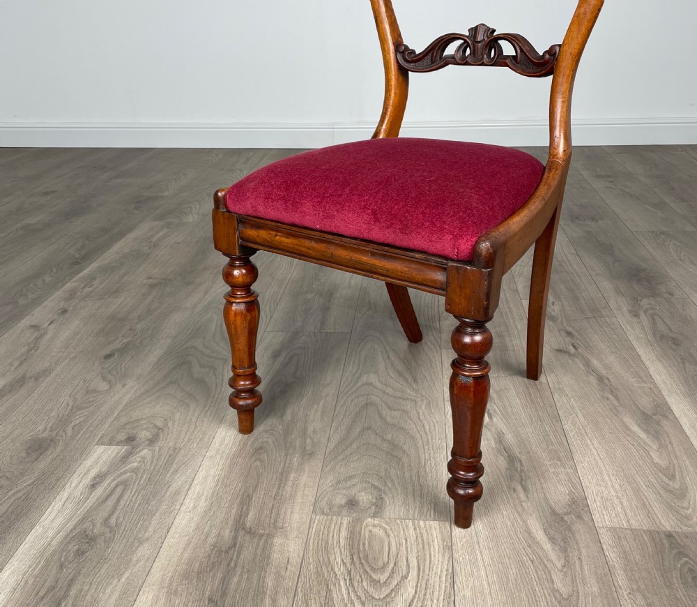 Antique 19th Century Bedroom Chair / Hall Chair In Mahogany View III