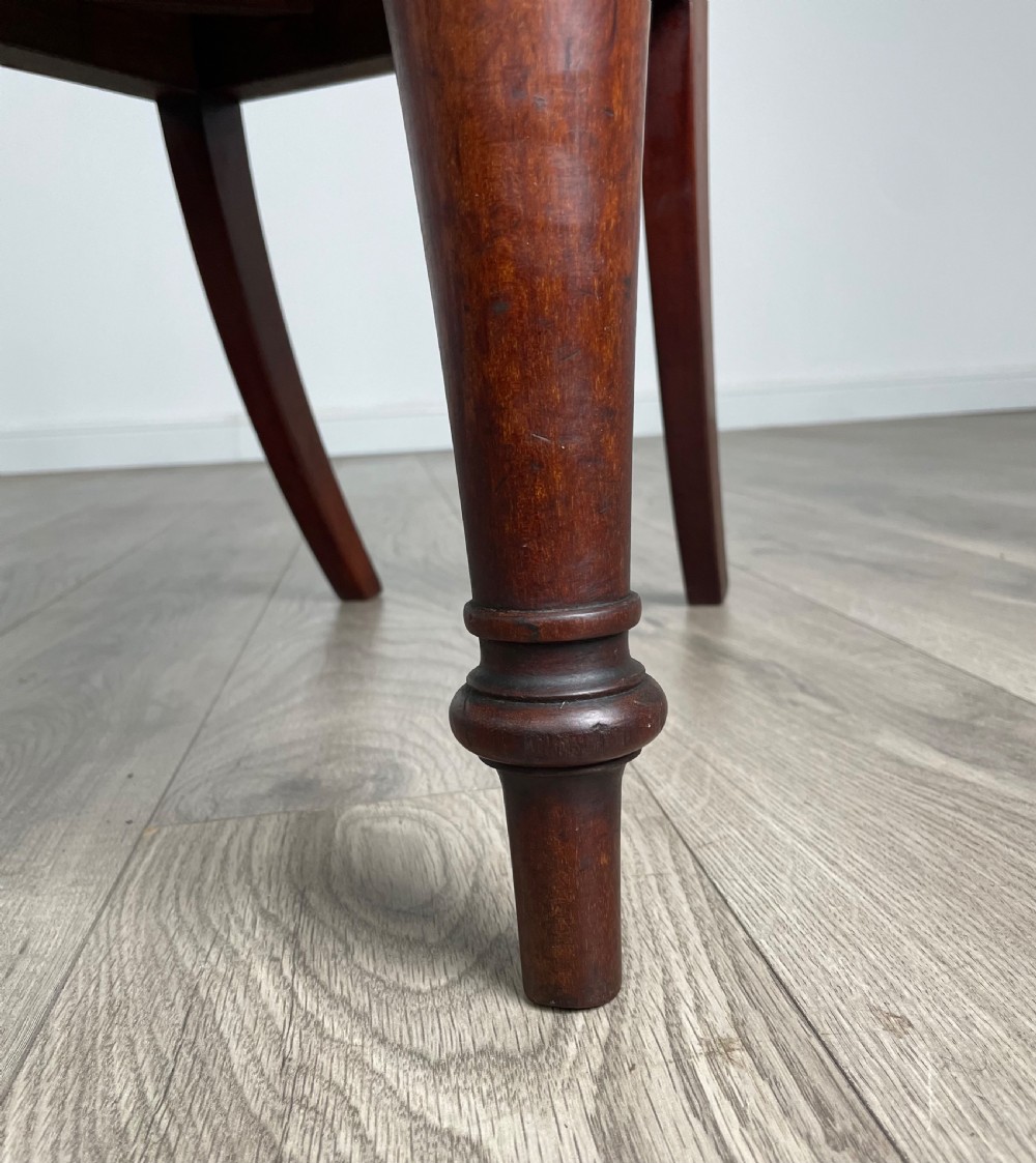 Antique 19th Century Set Of 6 Dining Chairs In Mahogany  View XI