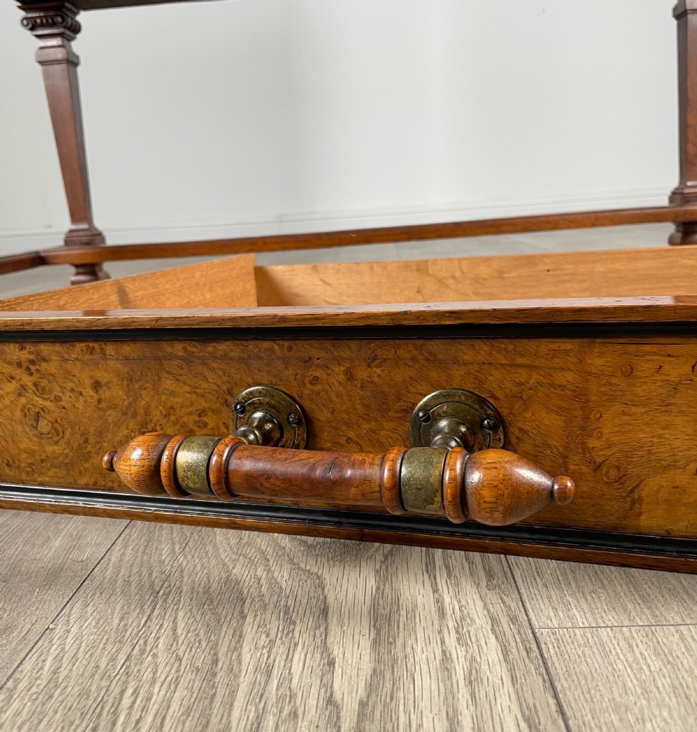 Antique 19th Century Side Table / Console Table In Oak  View XI