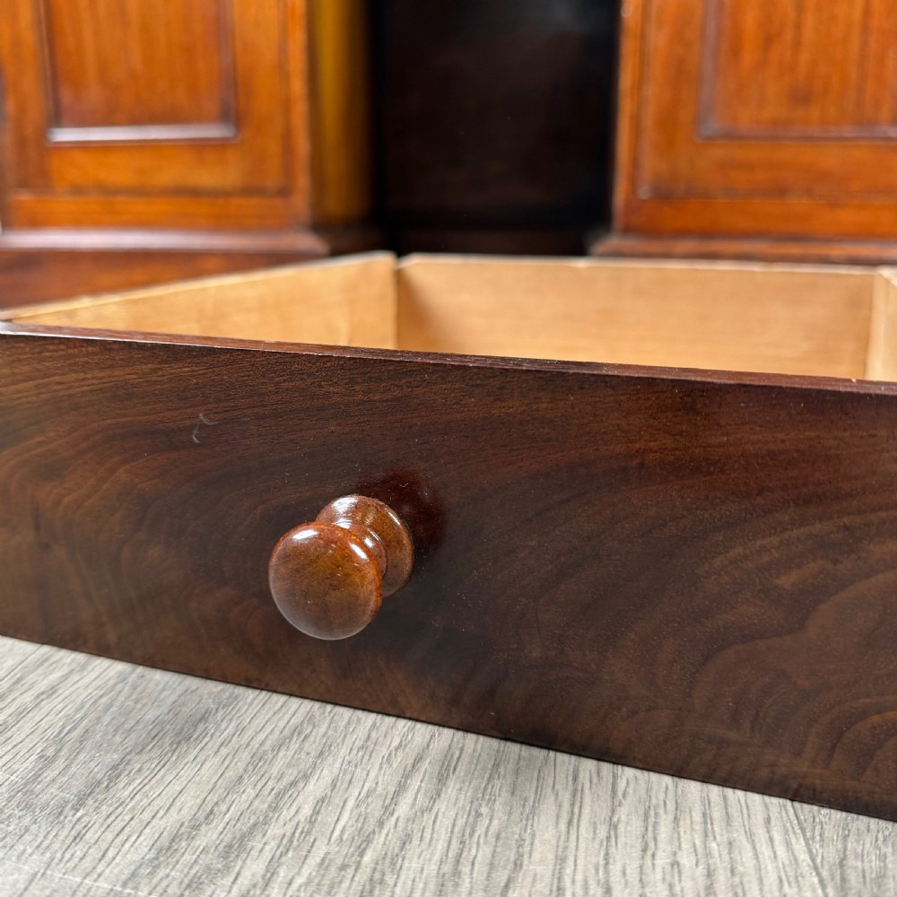Antique 19th Century Unusual Mahogany Desk Of Small Proportion  View XII
