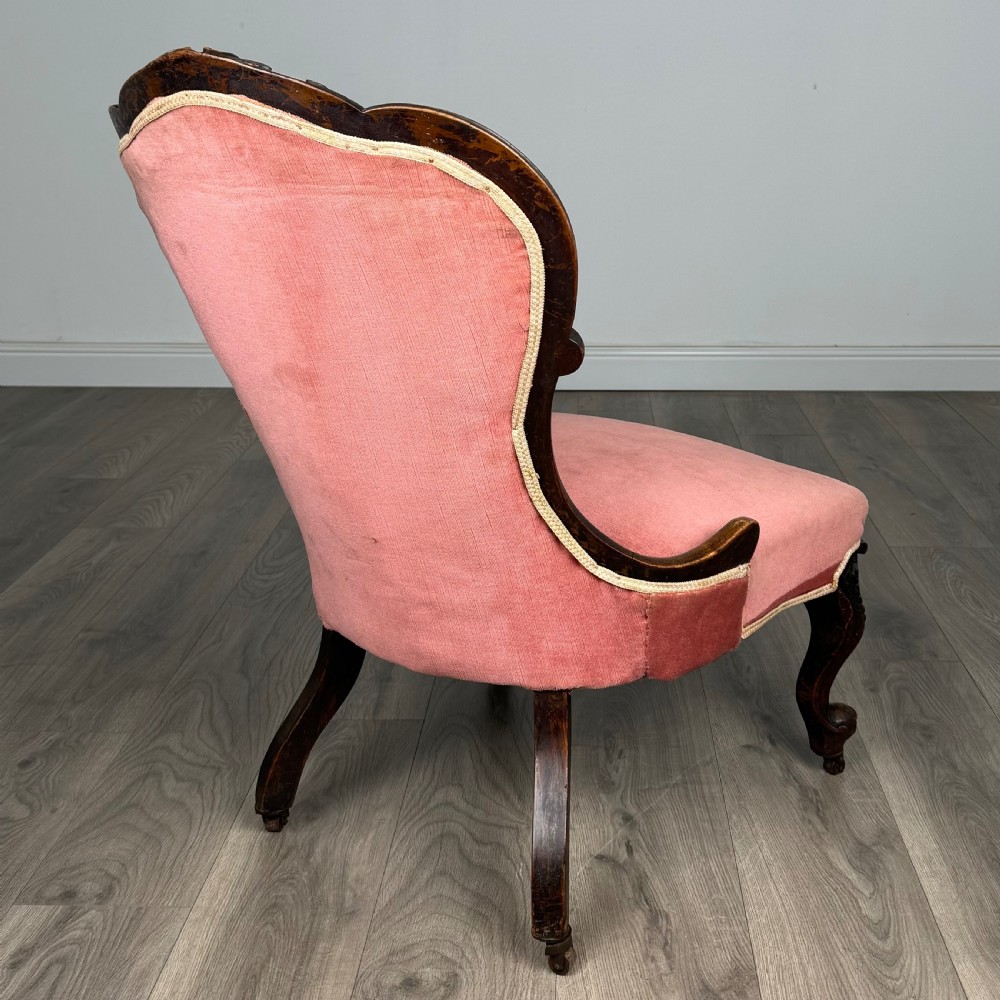 Antique 19th Century Armchair / Nursing Chair In Mahogany
 View IV