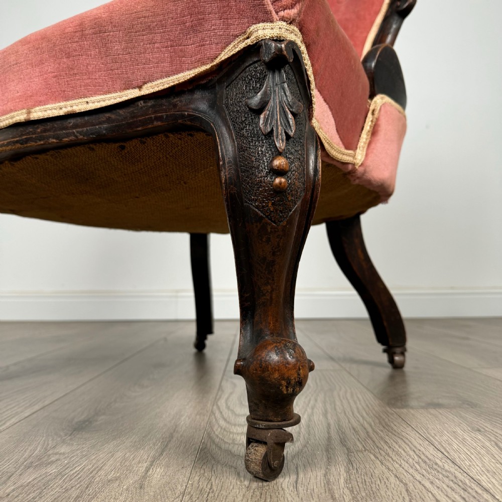  Antique 19th Century Armchair / Nursing Chair In Mahogany
 View XI
