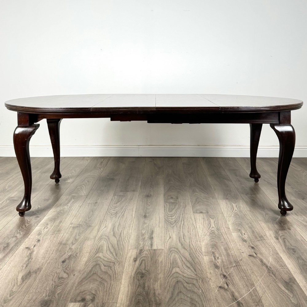 Antique 20th Century Queen Anne Style Dining Table View II