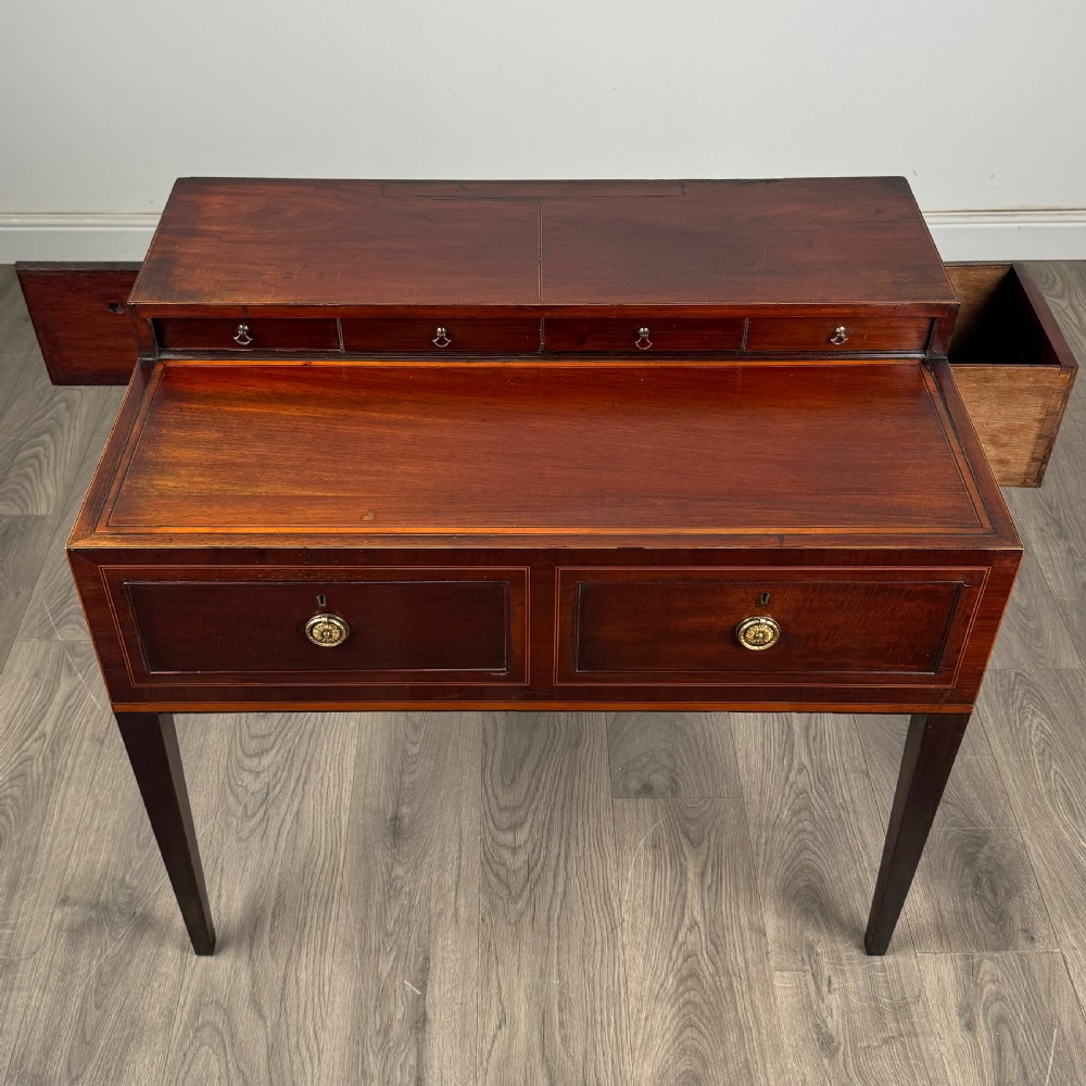 Antique Early 19th Century Writing Table In Mahogany View XI
