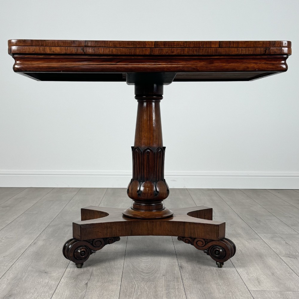 Antique Early 19th Century Fine Quality Card Table In Rosewood
