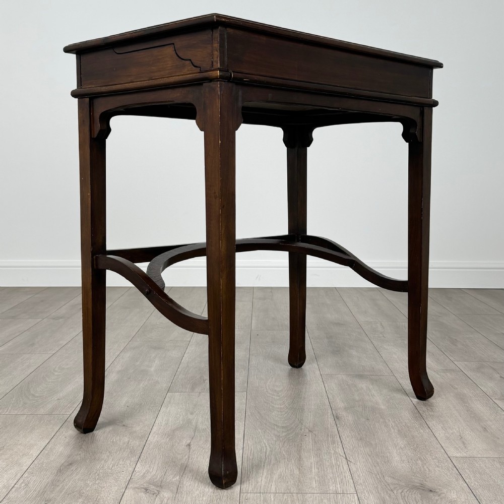  Antique 20th Century Unusual Desk In Mahogany View IX