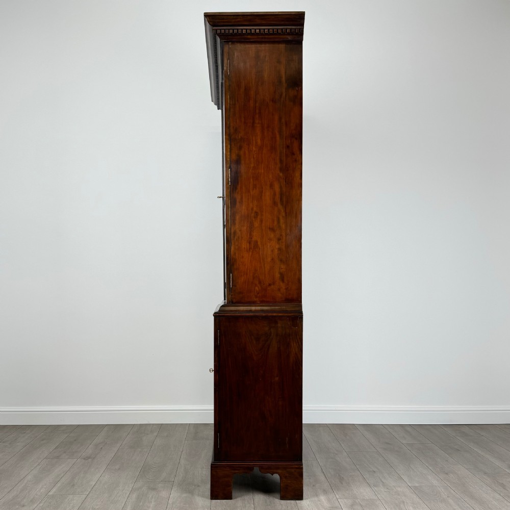 Antique 20th Century Georgian Style Cupboard In Fruitwood View IV