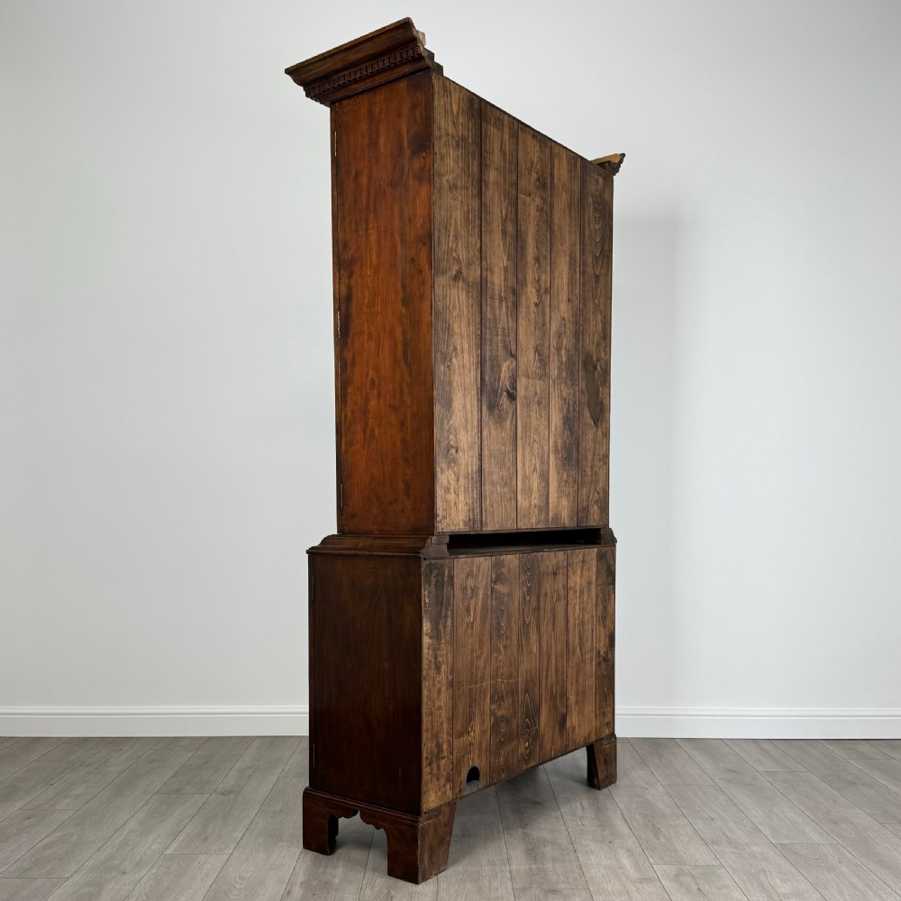 Antique 20th Century Georgian Style Cupboard In Fruitwood View V
