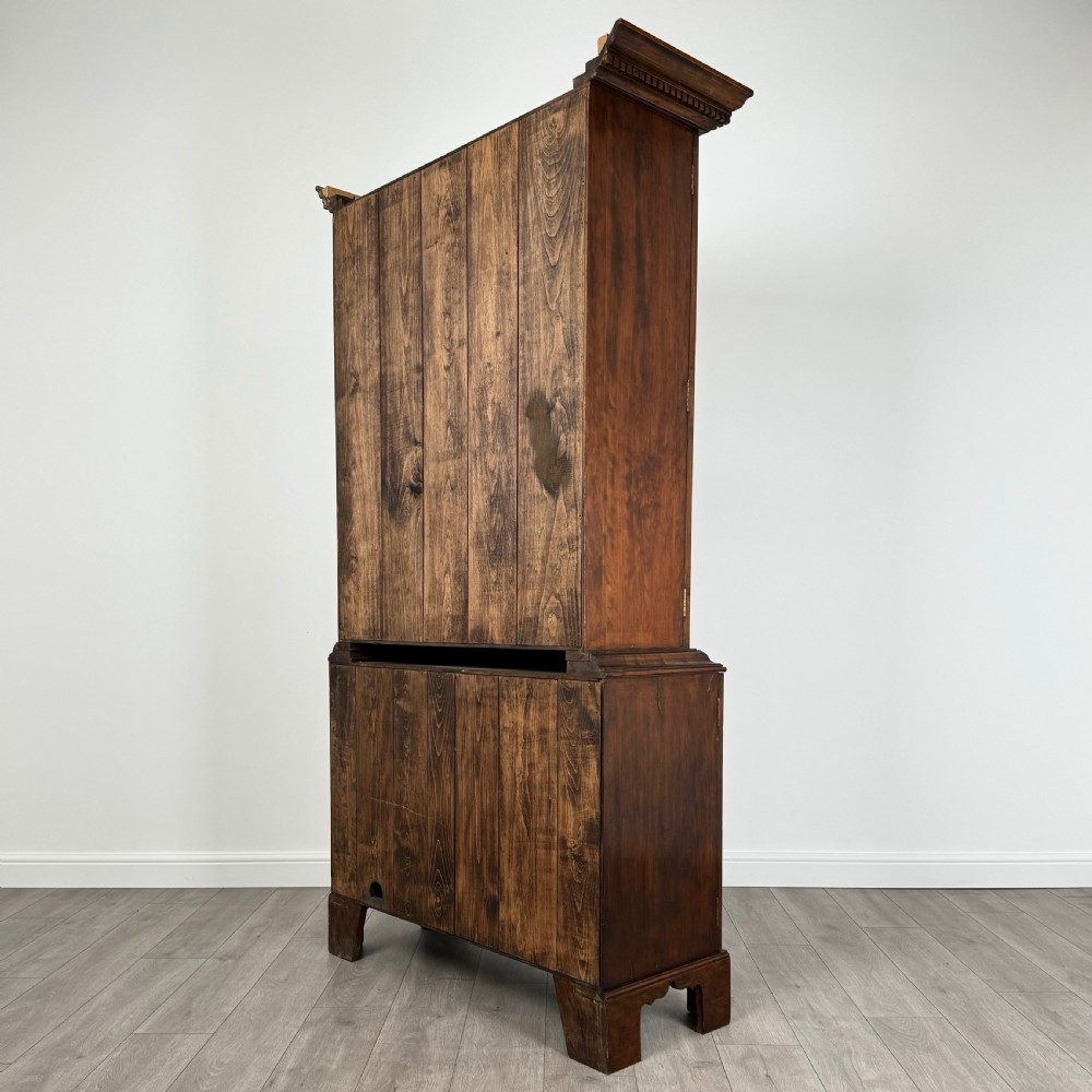 Antique 20th Century Georgian Style Cupboard In Fruitwood View VII