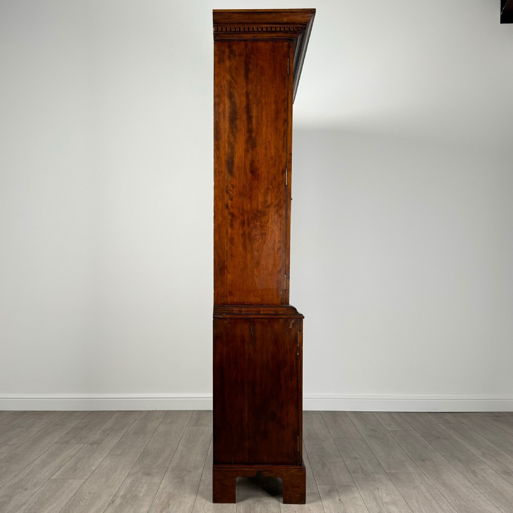 Antique 20th Century Georgian Style Cupboard In Fruitwood View VIII