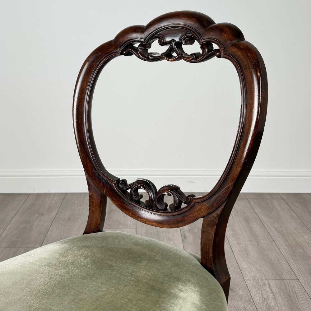  Antique 19th Century Set Of 6 Dining Chair’s In Mahogany  View IV