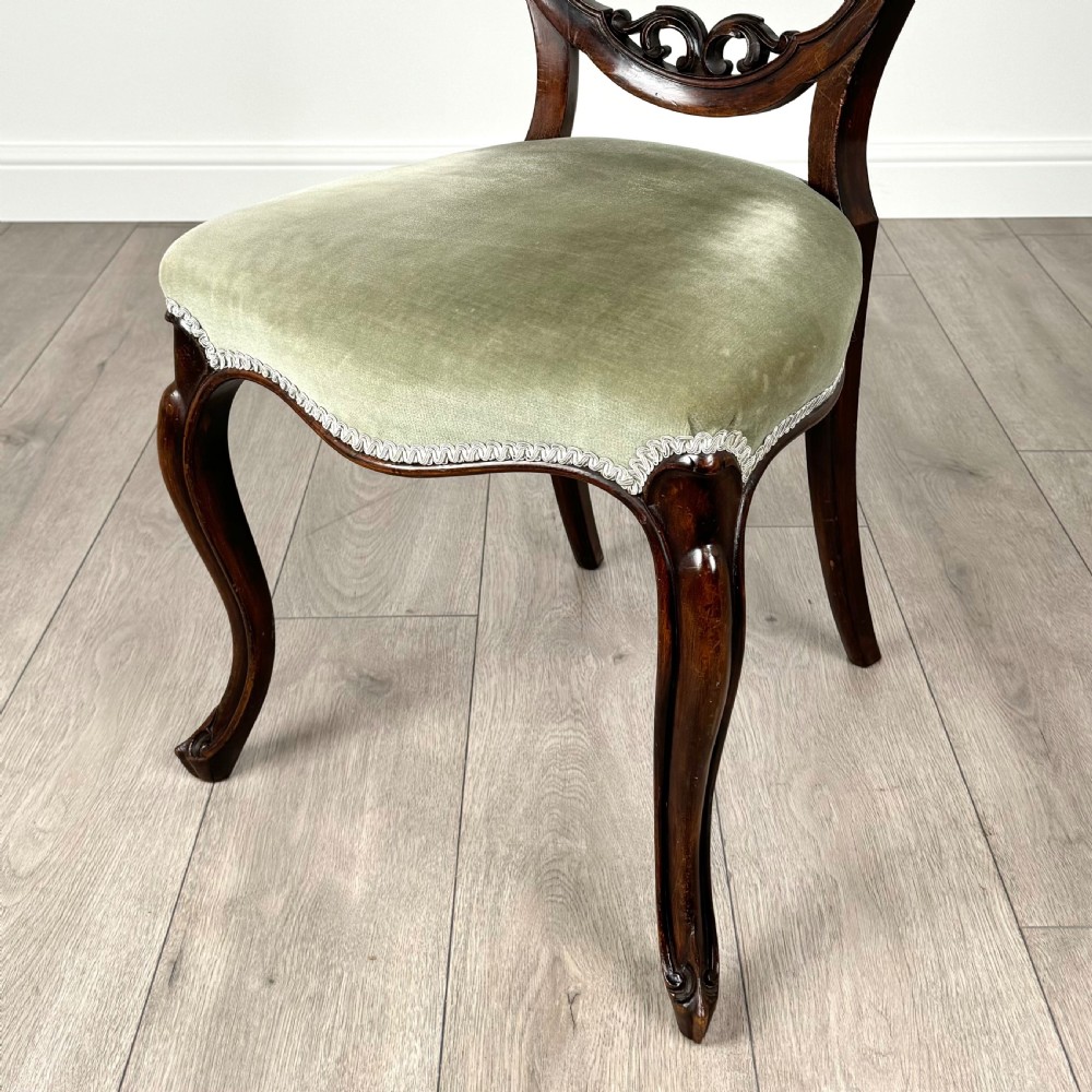  Antique 19th Century Set Of 6 Dining Chair’s In Mahogany  View V